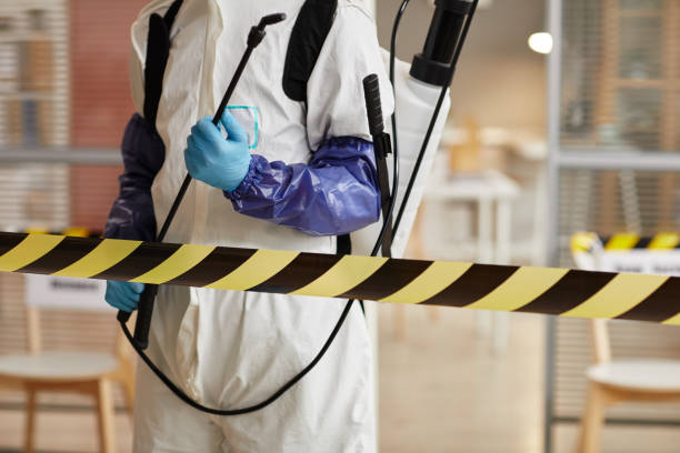 Professional Biohazard Cleanup technician working in Clinton, MI